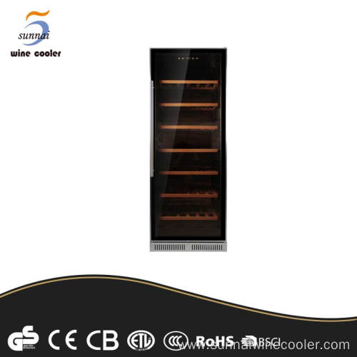 Black panel compressor big wine fridge